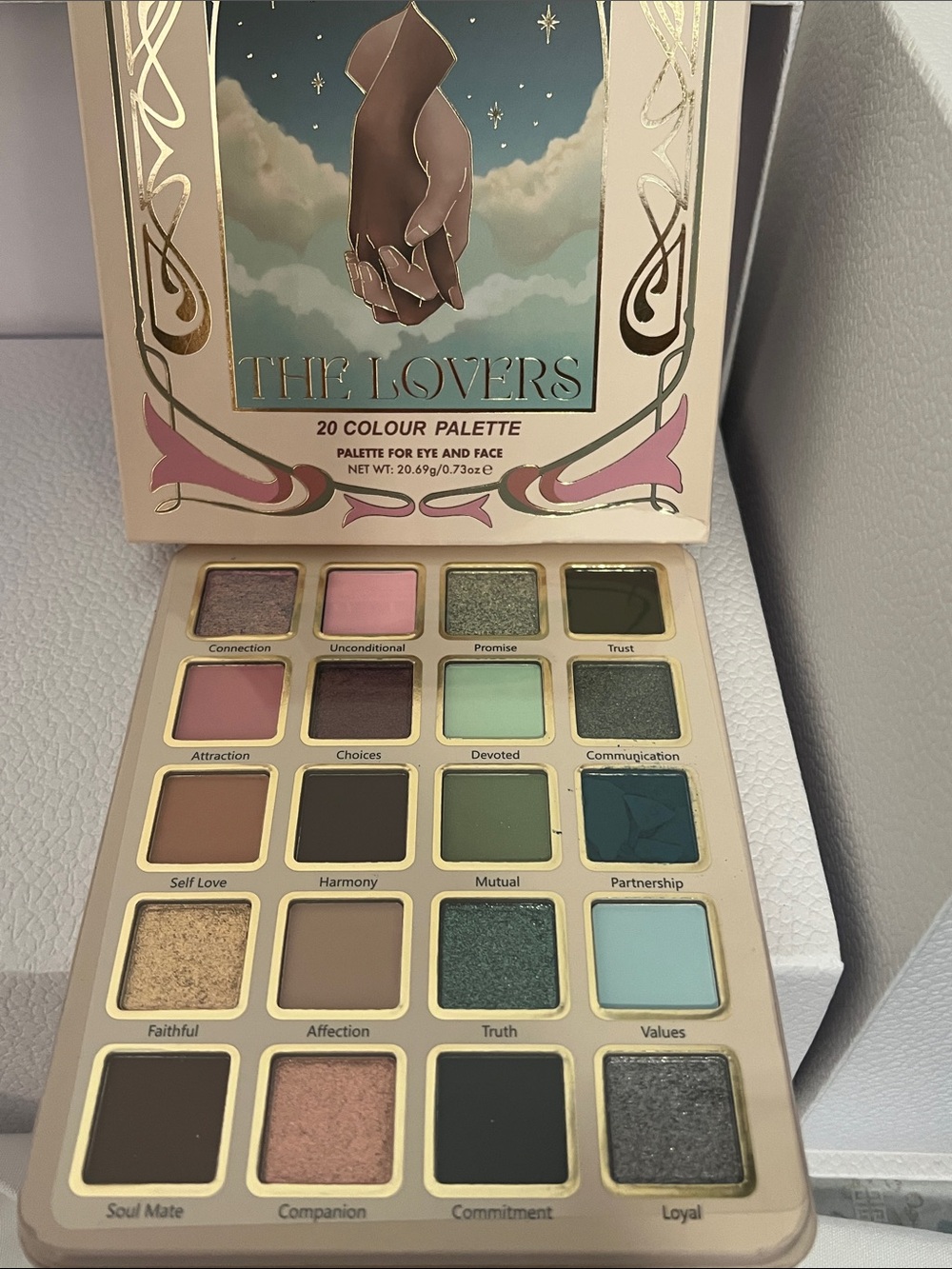 Cosmic Brushes - The Lovers - 20-Color Eye & Face Palette